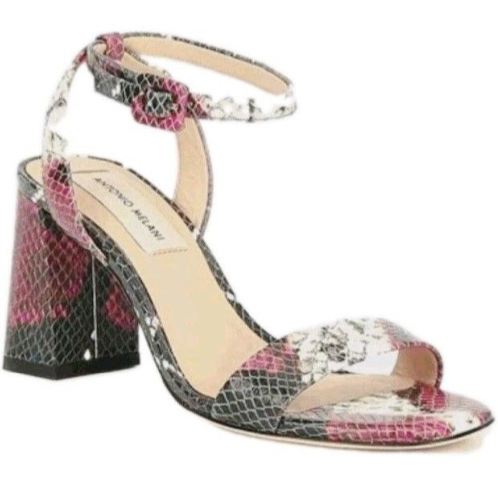 Antonio Melani Gwyn Snakeskin Leather Sandals Size 10M